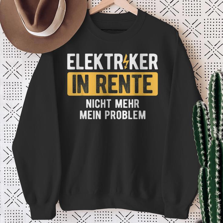 Nicht Mehr Problem Rente Craftsman Electricians Sweatshirt Geschenke für alte Frauen