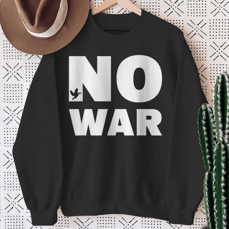 No War Peace No War No War Sweatshirt Geschenke für alte Frauen