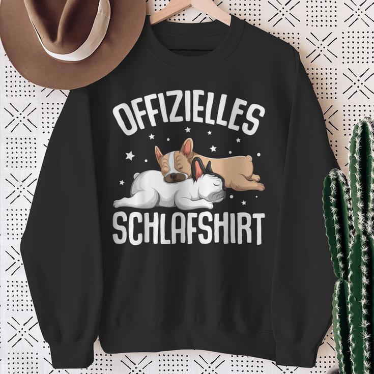 Official French Bulldog Dog Sleep Sweatshirt Geschenke für alte Frauen