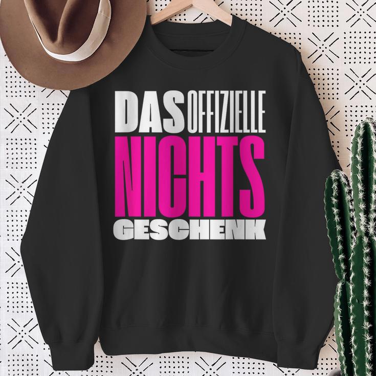 Official Nothing Idea Wir Schenken Uns Nichts Sweatshirt Geschenke für alte Frauen