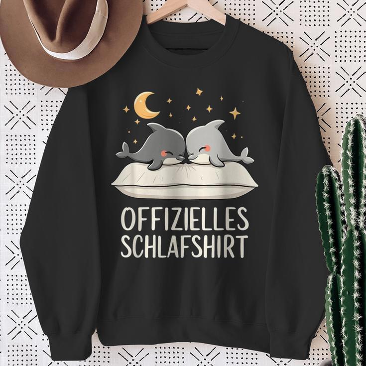 Official Sleep Dolphin Dolphins Sweatshirt Geschenke für alte Frauen