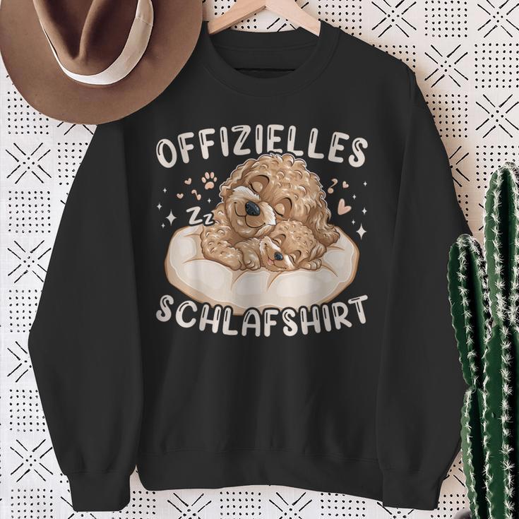 Official Sleep Maltipoo Dog And Puppy Sweatshirt Geschenke für alte Frauen