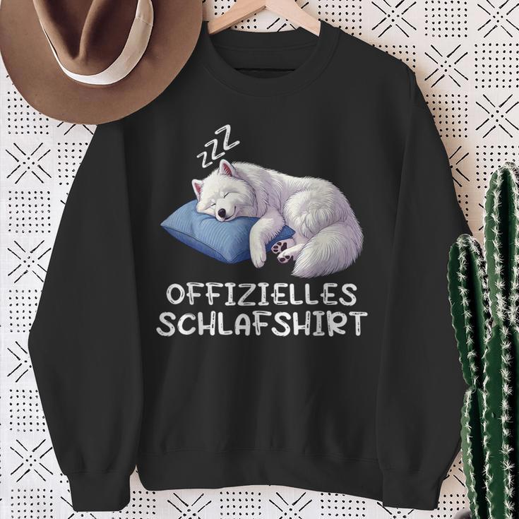 Official Sleep Samoyed Samoyed Samoyed Owner Sweatshirt Geschenke für alte Frauen