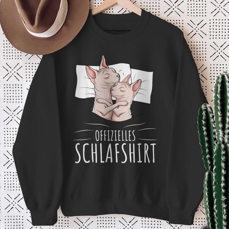 Official Sphynx Cat Nude Cat Sphinx Sweatshirt Geschenke für alte Frauen