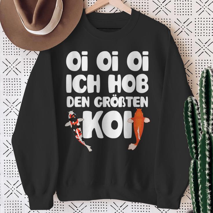 Oi Oi Oi I Hob Den Biggest Koi Fish Koi Sweatshirt Geschenke für alte Frauen