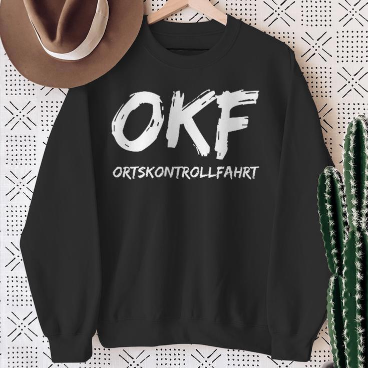 Okf Ortskontrollfahrt Minimalist Sweatshirt Geschenke für alte Frauen