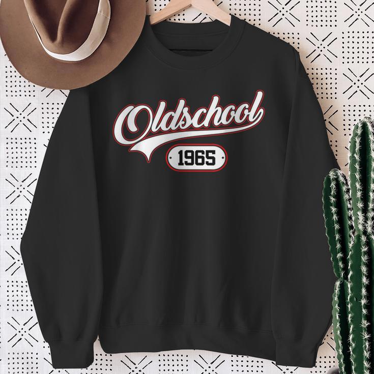 Oldschool 1965Intage Birthday Sweatshirt Geschenke für alte Frauen