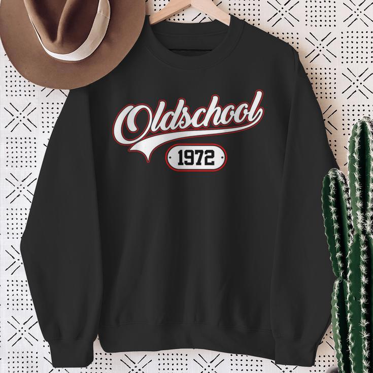 Oldschool 1972Intage Birthday S Sweatshirt Geschenke für alte Frauen