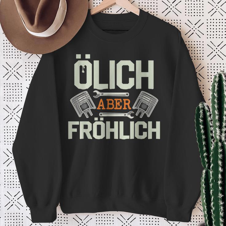 Olich Aber Fröhlich Oil Mechanic Car Screwdriver Sweatshirt Geschenke für alte Frauen