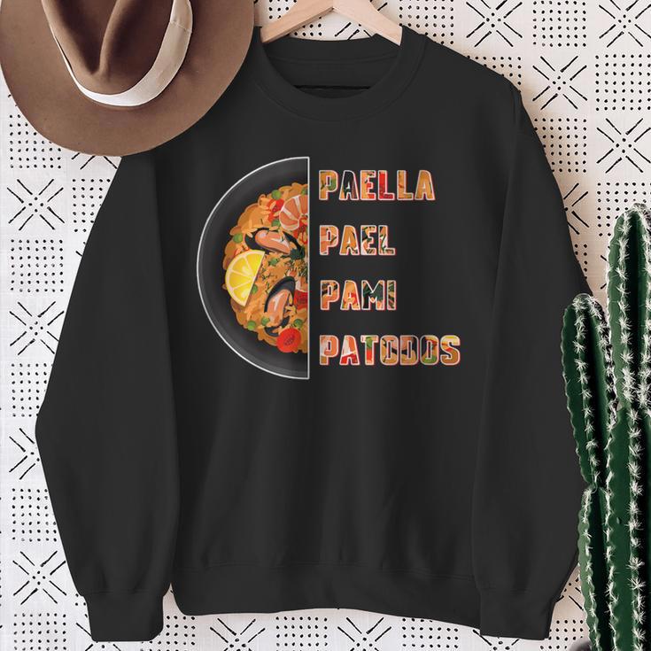 Paella Pael Pami Patodos Paella Comida Favorita Paella Camisa de entrenamiento Regalos para ancianas