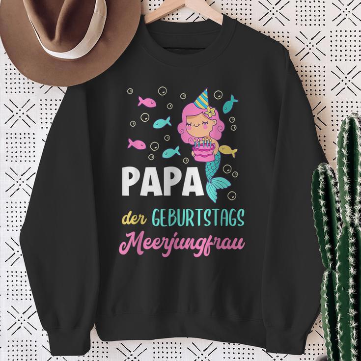 Papa The Birthday Mermaid Birthday Sweatshirt Geschenke für alte Frauen