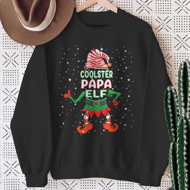 Papa Elf Outfit Christmas Family Elf Christmas Xmas Sweatshirt Geschenke für alte Frauen