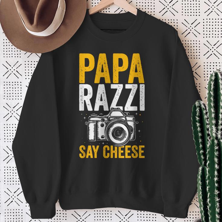 Paparazzi Say Cheese Photographer Photography Camera Sweatshirt Geschenke für alte Frauen