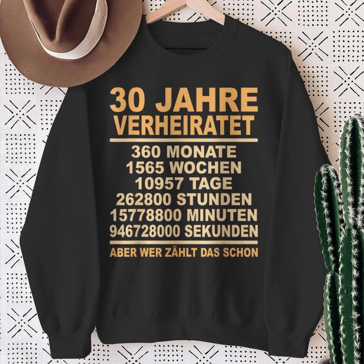 Pearl Wedding Anniversary 30Th Anniversary Married Sweatshirt Geschenke für alte Frauen