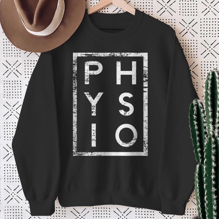 Physio Minimalism Physiotherapist Sweatshirt Geschenke für alte Frauen