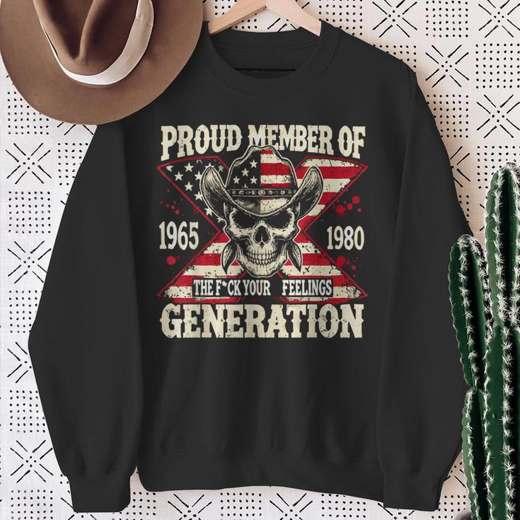 Proud Member Of 1965 1980 Generation Sweatshirt Geschenke für alte Frauen