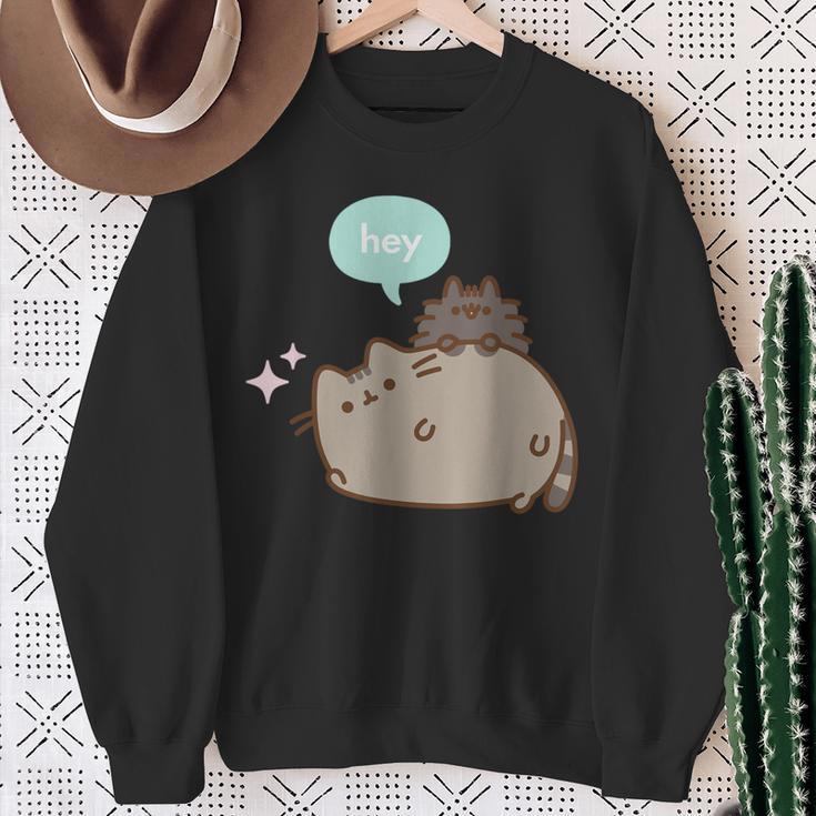 Pusheen Hey With Pip Sweatshirt Geschenke für alte Frauen