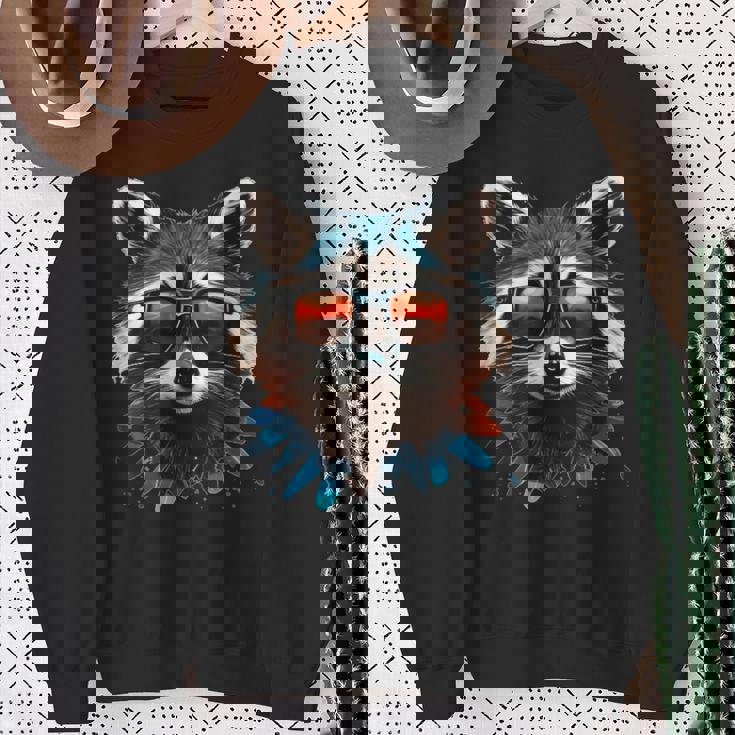 Raccoon Sweatshirt – Fun Design for Wild Animal Lovers Gifts for Old Women