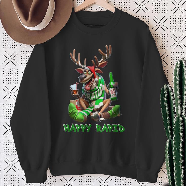 Reindeer Happy Rapid I Christmas Sweatshirt Geschenke für alte Frauen