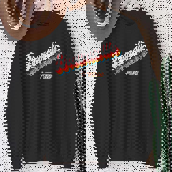Rétro Années 80 Brownsville Texas Tx Sweater e Cadeaux pour les femmes âgées