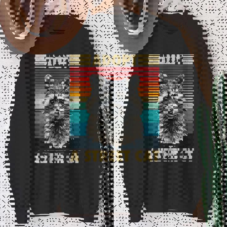Retro Raccoon Sweatshirt for Women, Men & Kids | Vintage Style Gifts for Old Women