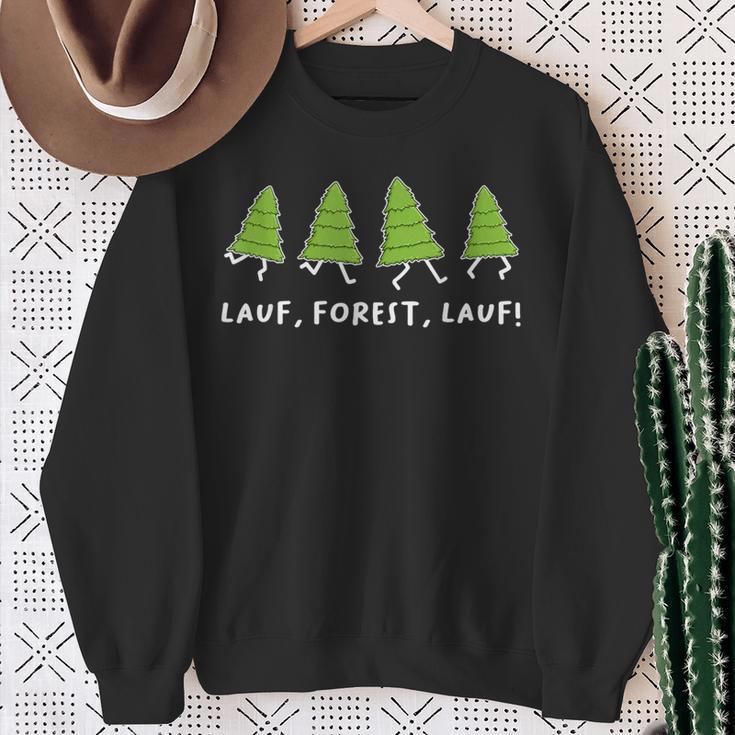 Running Forest Running Parody Sayings Sweatshirt Geschenke für alte Frauen