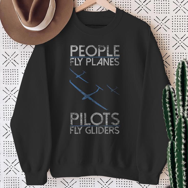 Sailing Flying Pilot Fly Glider Idea Sweatshirt Geschenke für alte Frauen