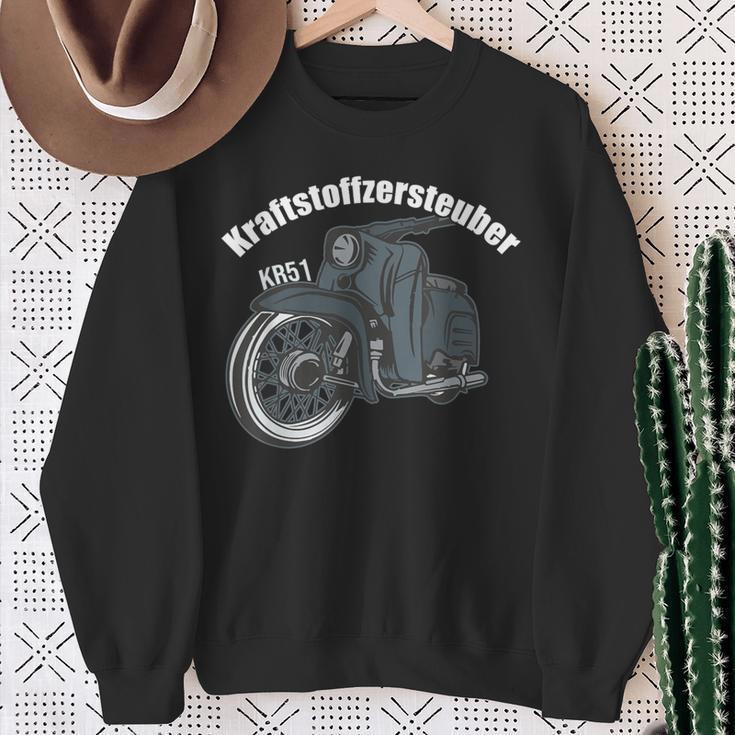 Schwalbe Kr51 Simson Moped Ddr Fuel Distributor Gray S Sweatshirt Geschenke für alte Frauen