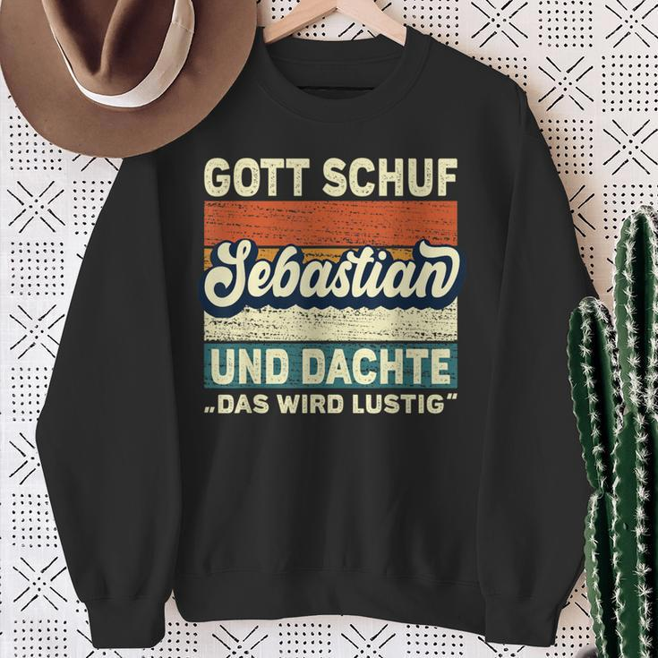 Sebastian Name Saying Gott Schuf Sebastian S Sweatshirt Geschenke für alte Frauen