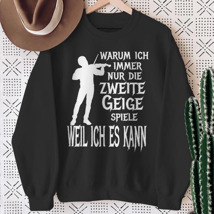 Secondiolin Classic Orchestra Musician Sweatshirt Geschenke für alte Frauen