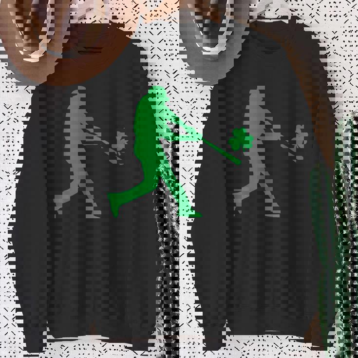 Shamrock Baseball St Patrick's Day For Boys Sweatshirt Gifts for Old Women