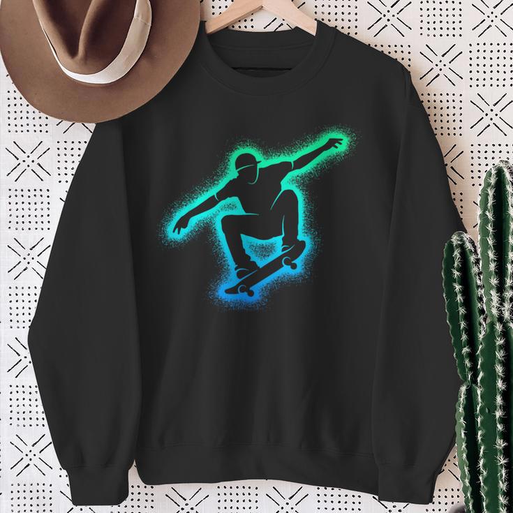 Skating Skateboarder Skater Children's Boys Skateboard Sweatshirt Geschenke für alte Frauen