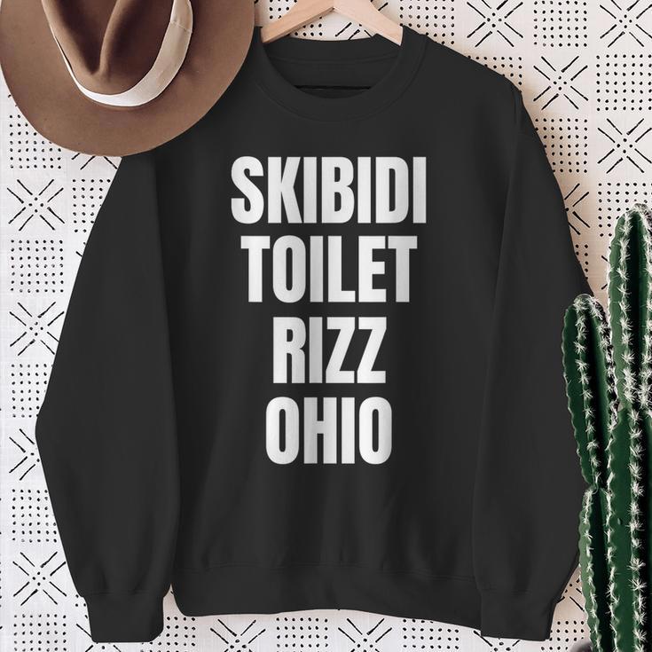 Skibidi Toilette Rizz Ohio Sweatshirt Geschenke für alte Frauen