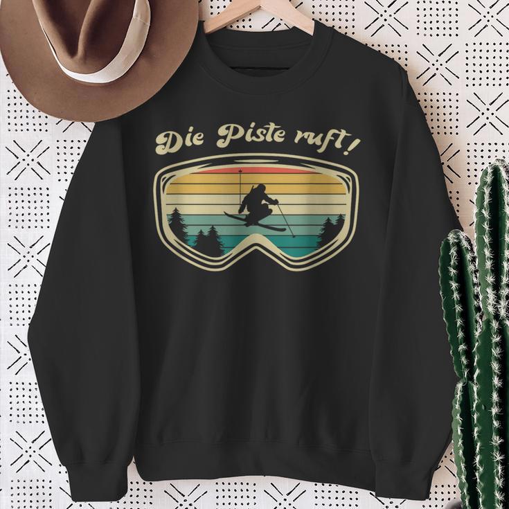 Skifahrer Herrenintage Skifahren Skifahrer Geschenk Sweatshirt Geschenke für alte Frauen