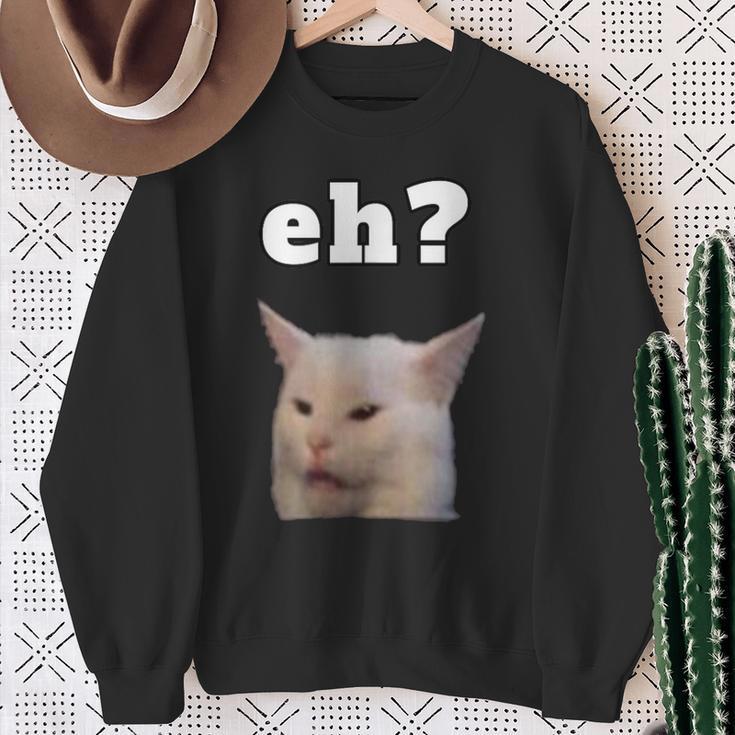 Smudge The Cat Dinner Cat Meme Sweatshirt Geschenke für alte Frauen