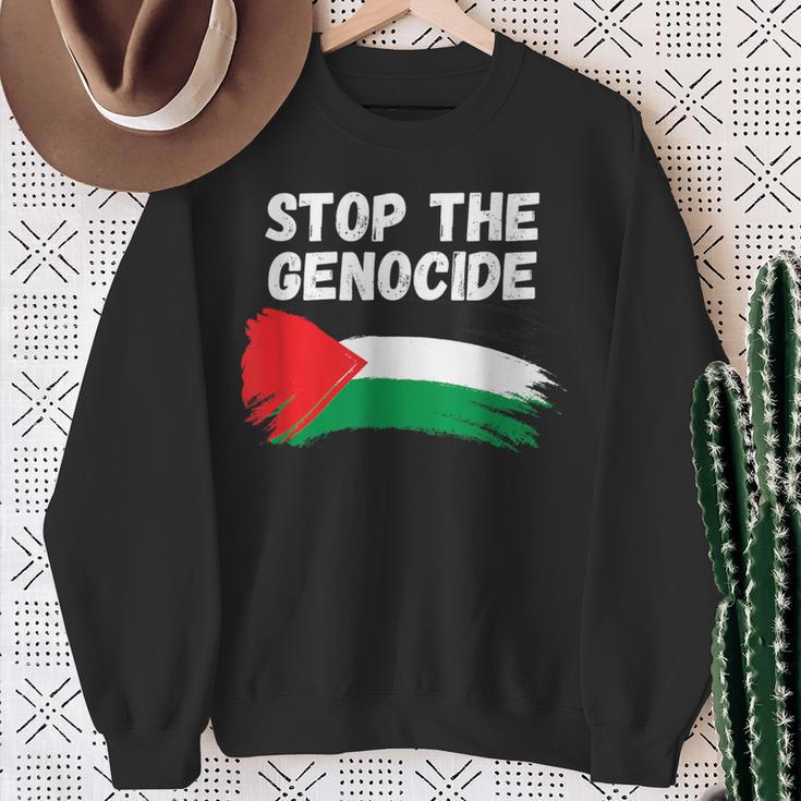 Stop The Flag Of Sweatshirt Geschenke für alte Frauen