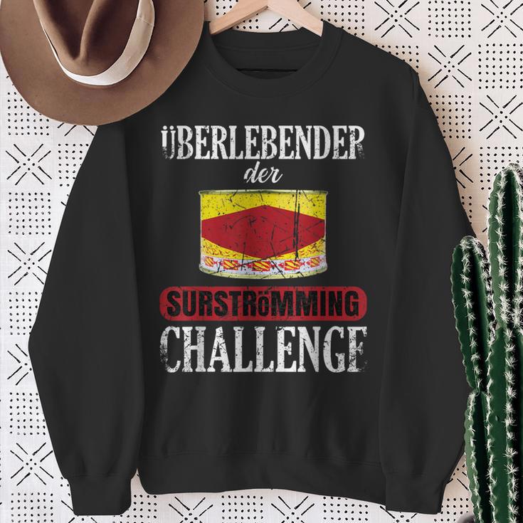 Surströmming Stinkfish From Sweden Survivor Challenge Sweatshirt Geschenke für alte Frauen