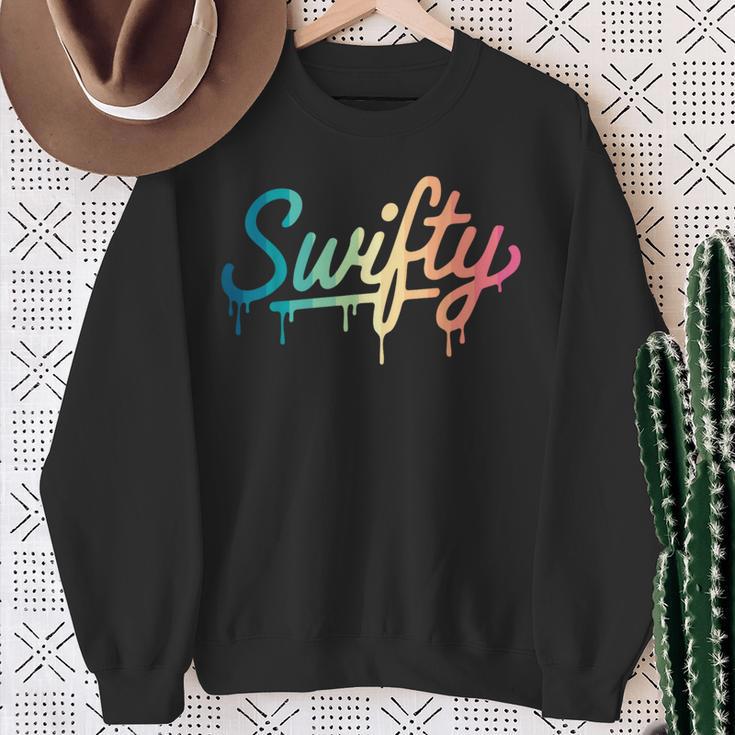 Swifty Fan Merchandise Ns Colourful Taylor Outfit Drip Sweatshirt Geschenke für alte Frauen