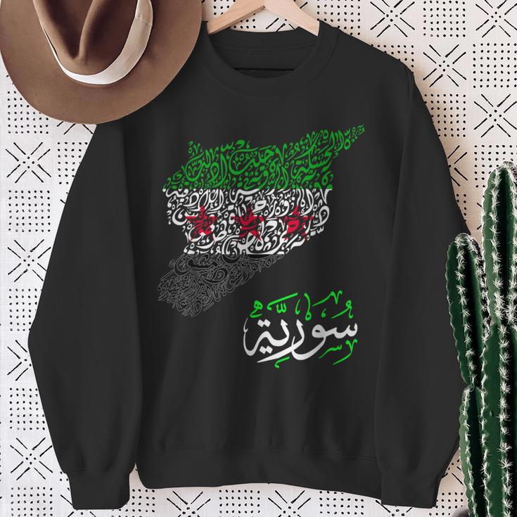 Syria Free Syria Flag Syria Map Syrian Cities Syrian Sweatshirt Geschenke für alte Frauen