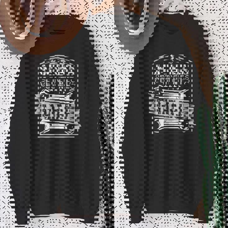Taller Garaje Mecánico Estoy En El Garaje Ingeniero Mecánico Camisa de entrenamiento Regalos para ancianas