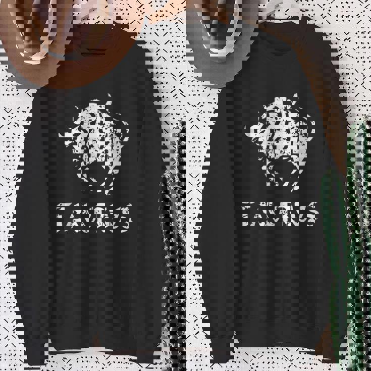 Taurus Zodiac Constellation Astrology Horoscope Vintage Tank Top Sweatshirt Gifts for Old Women