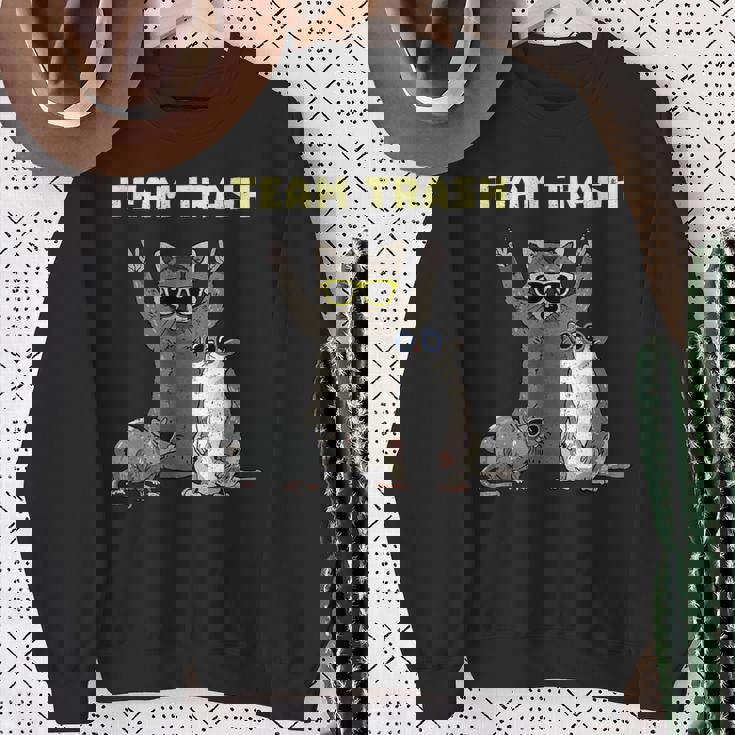 Team Trash Opossum & Raccoon Gang Short Sleeve Sweatshirt Gifts for Old Women