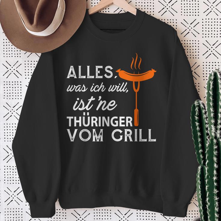 With Thuringerom Grill Grillfest Sweatshirt Geschenke für alte Frauen