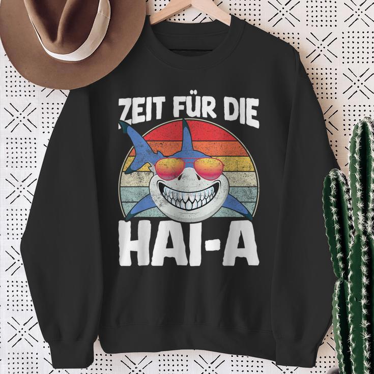 Time For The Haia Shark Sleep Tired Pyjamas Sleep Sweatshirt Geschenke für alte Frauen