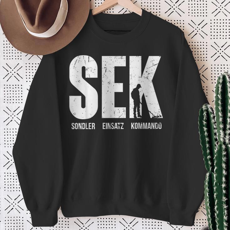 Treasure Hunt With Metal Detector Sondler Sweatshirt Geschenke für alte Frauen