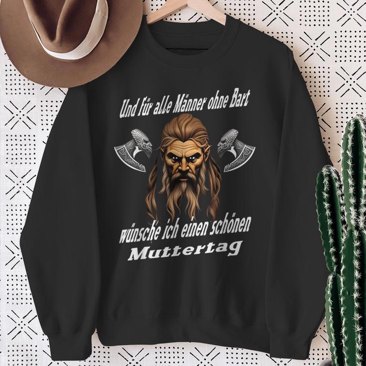 Und Für Alle Männer Ohne Bart Wünscheiking Sayings Sweatshirt Geschenke für alte Frauen