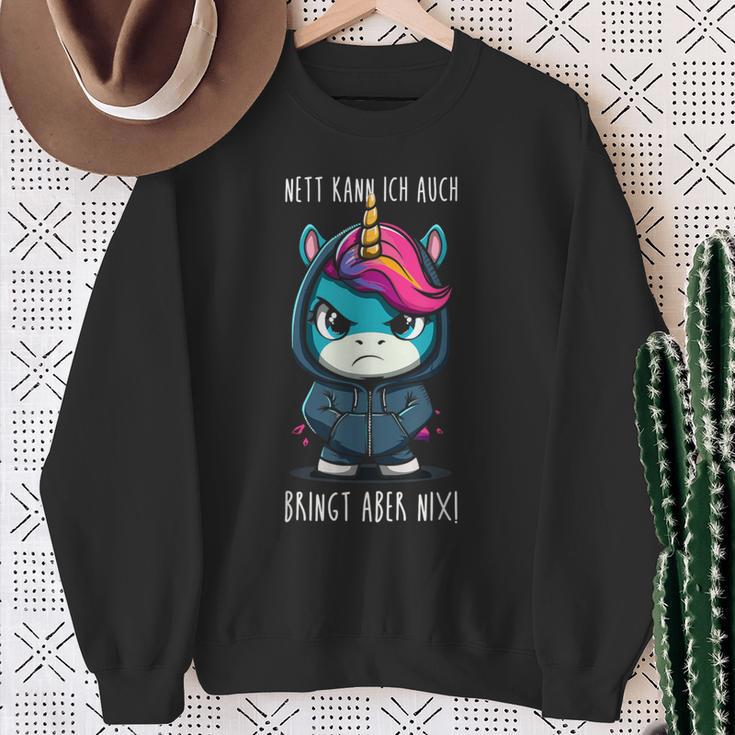 With Unicorn Saying Sweatshirt Geschenke für alte Frauen