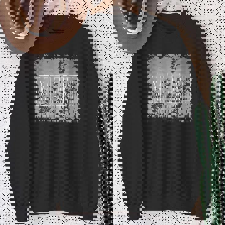 Vintage Miami Black And White Picture Sweatshirt Gifts for Old Women Vintage Miami Black And White Picture Sweatshirt Gifts for Old Women