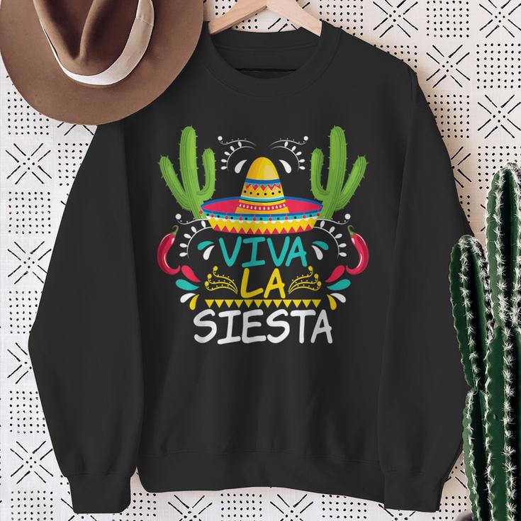 Viva La Siesta Cinco De Mayo Mexican Sweatshirt Geschenke für alte Frauen