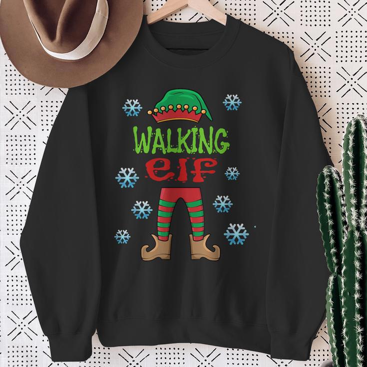 Walkers Lazy Christmas Costume Walking Elf Sweatshirt Gifts for Old Women